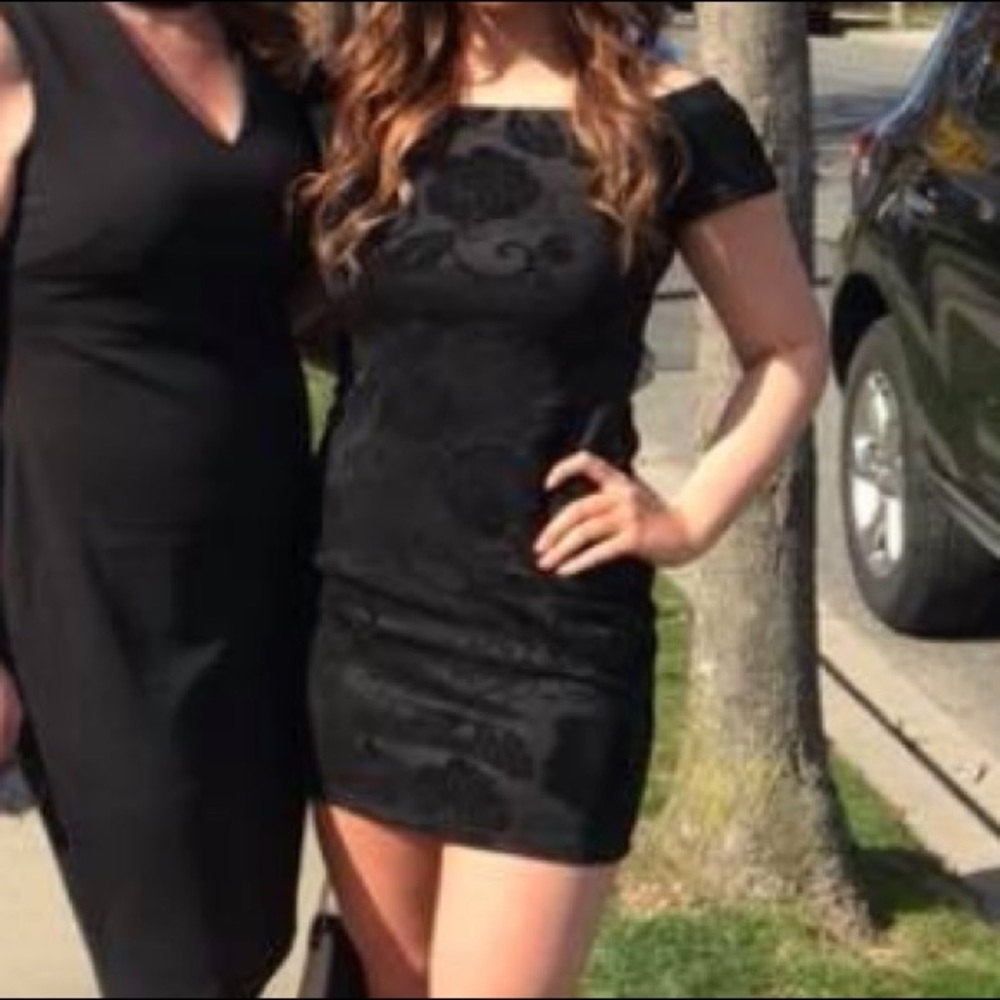 Black cocktail dress